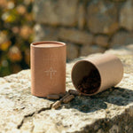 Chaga 120 Capsules outside stone wall