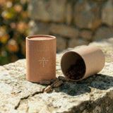 Chaga 120 Capsules outside stone wall