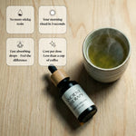 ancient therapy shilajit drops daily ritual with tea